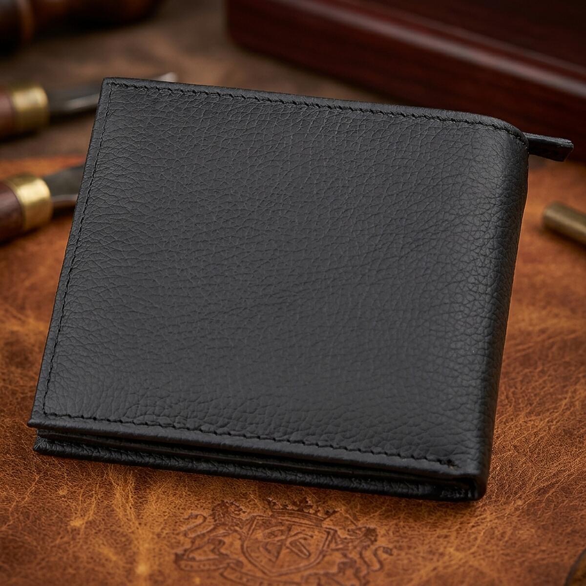Гаманець чоловічий шкіряний St Leather 18343 чорний фото4