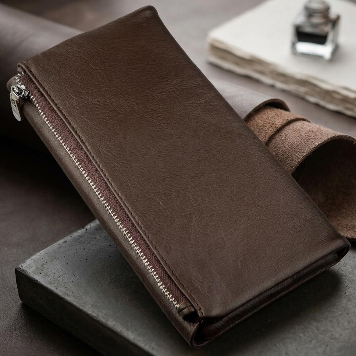 Гаманець жіночий шкіряний St Leather 18841 коричневий фото4
