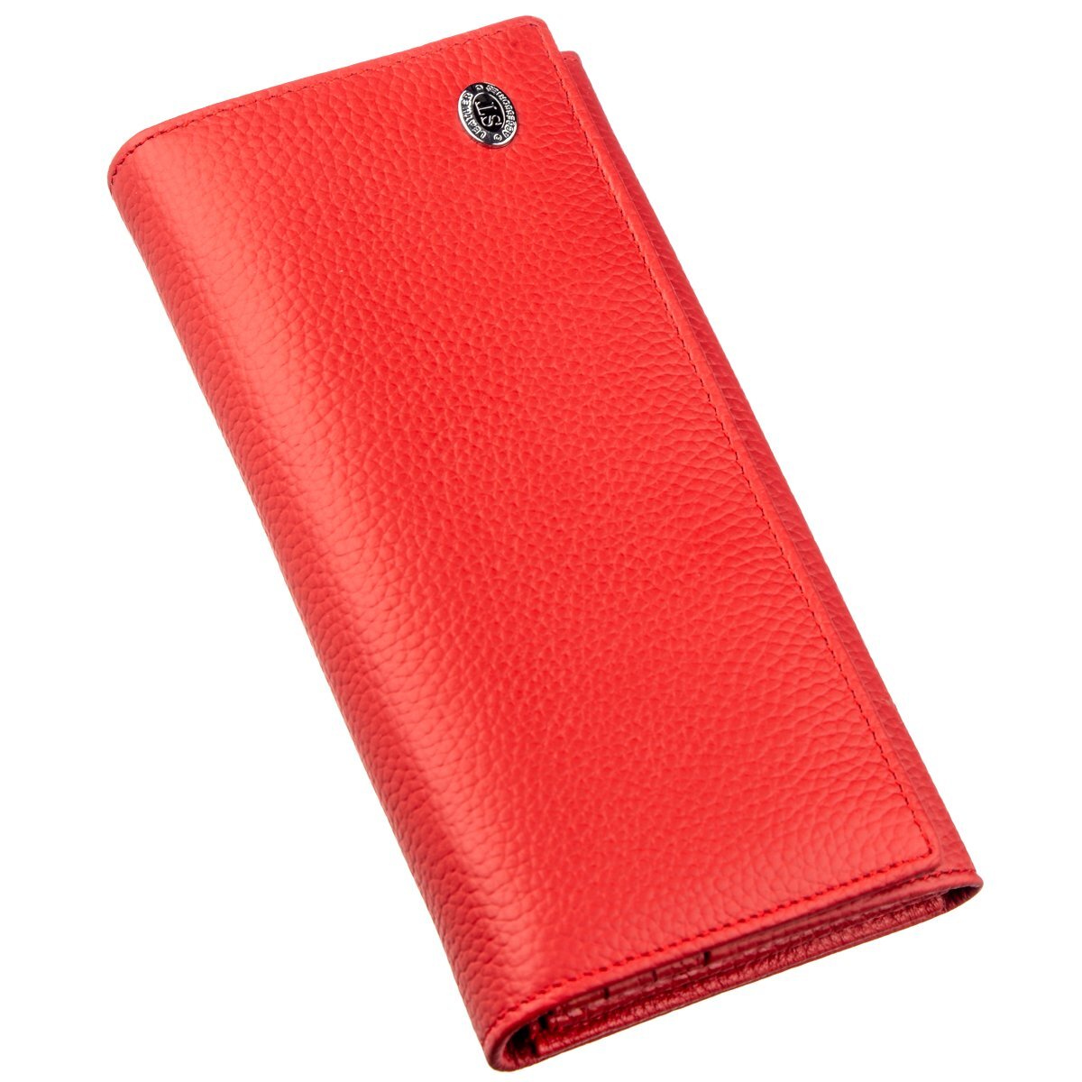 Кошелек женский кожаный St Leather 18858 красный фото4
