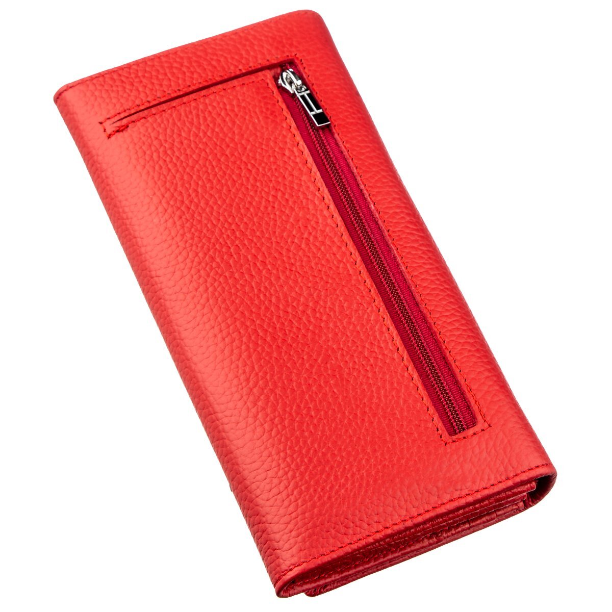 Кошелек женский кожаный St Leather 18858 красный фото5