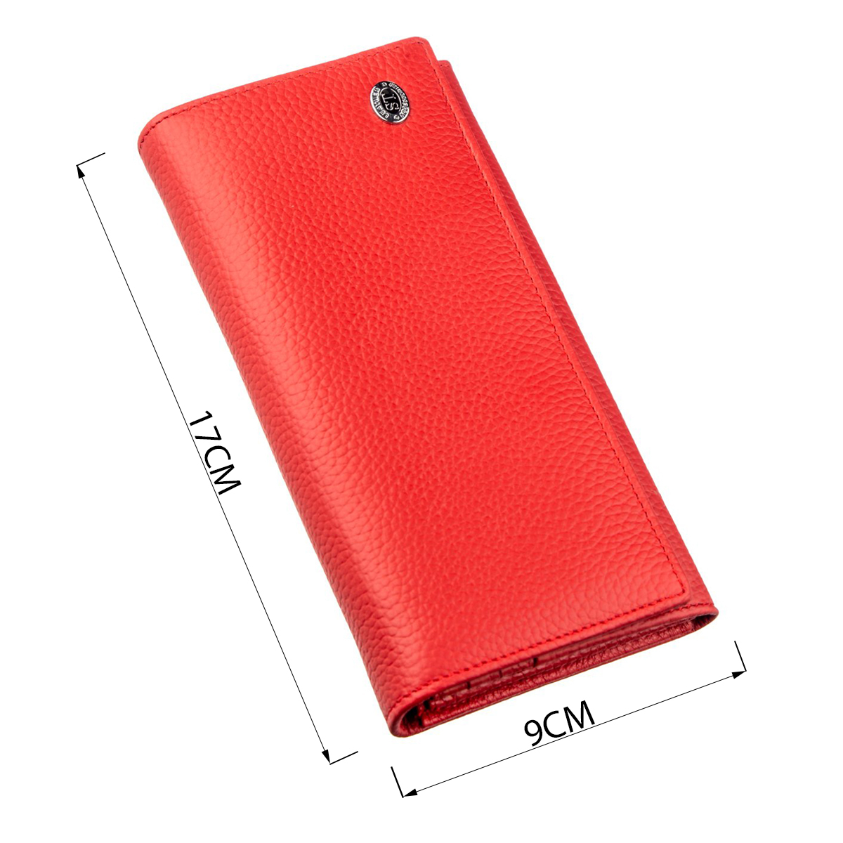 Кошелек женский кожаный St Leather 18858 красный фото7