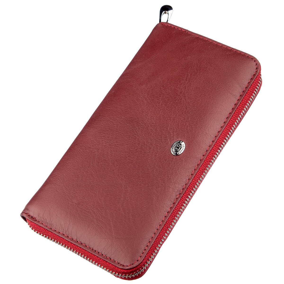 Кошелек женский кожаный St Leather 18865 красный фото4