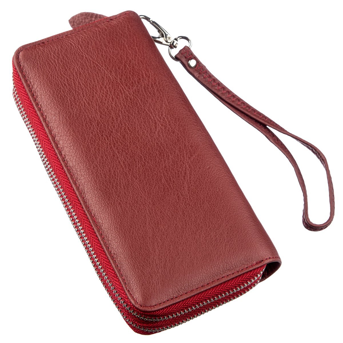Кошелек женский кожаный St Leather 18868 красный фото9