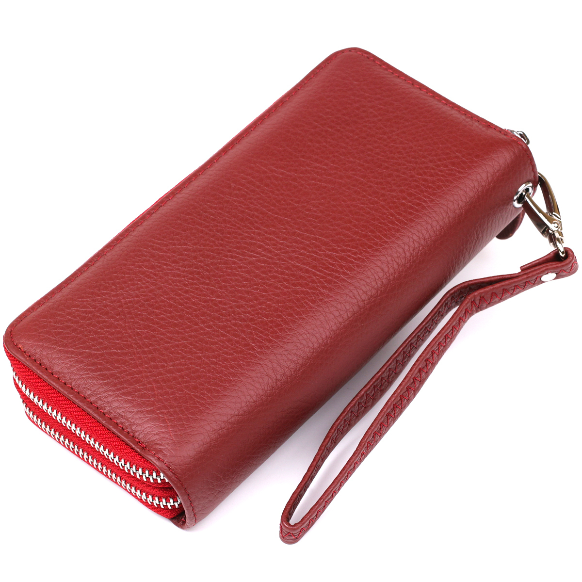 Кошелек женский кожаный St Leather 18868 красный фото10