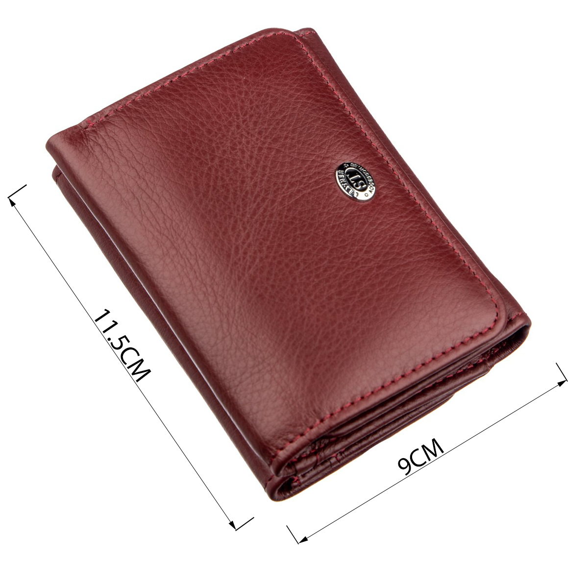 Кошелек женский кожаный St Leather 18885 темно-красный фото7