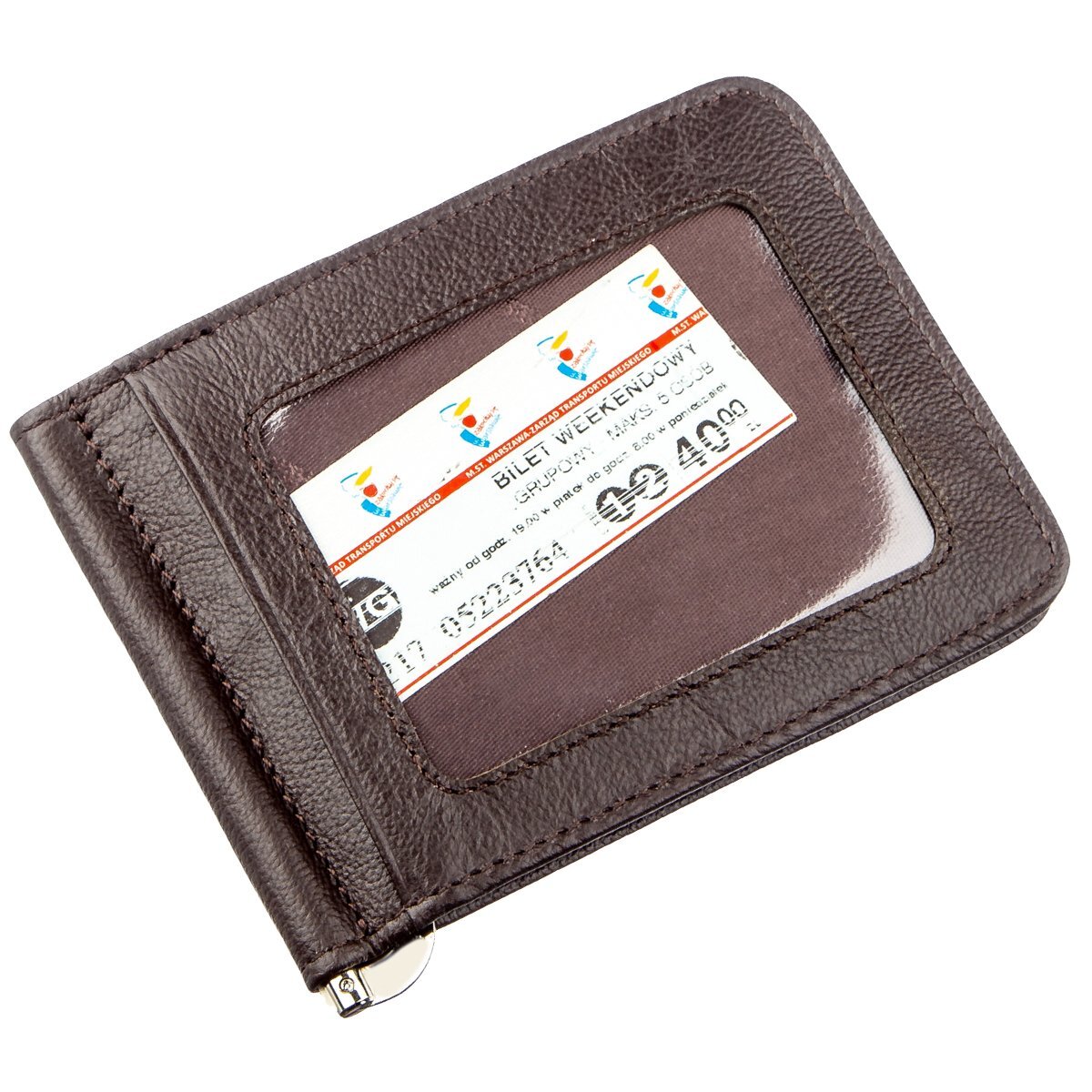 Кошелек мужкой кожаный St Leather 18938 коричневый фото7