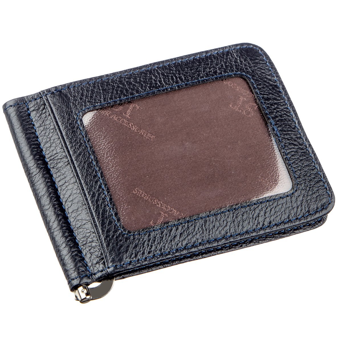Кошелек мужкой кожаный St Leather 18939 синий фото5