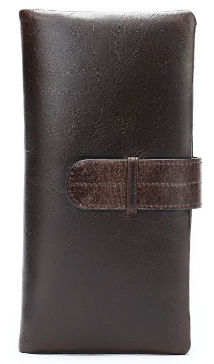 Кошелек кожаный Vintage 14912 коричневый фото5