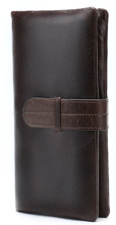 Кошелек кожаный Vintage 14912 коричневый фото16