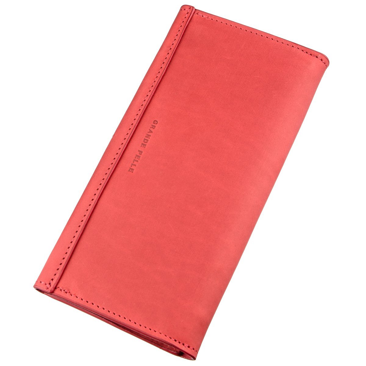 Кошелек женский кожаный Grande Pelle 19247 красный фото5