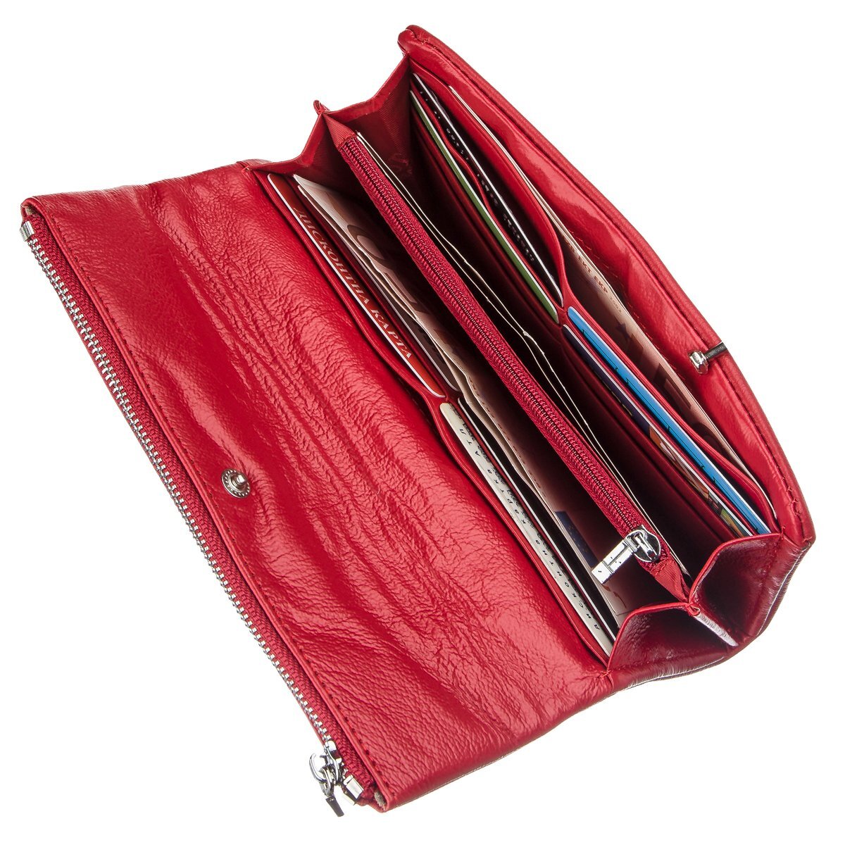 Кошелек женский кожаный St Leather 19256 красный фото6