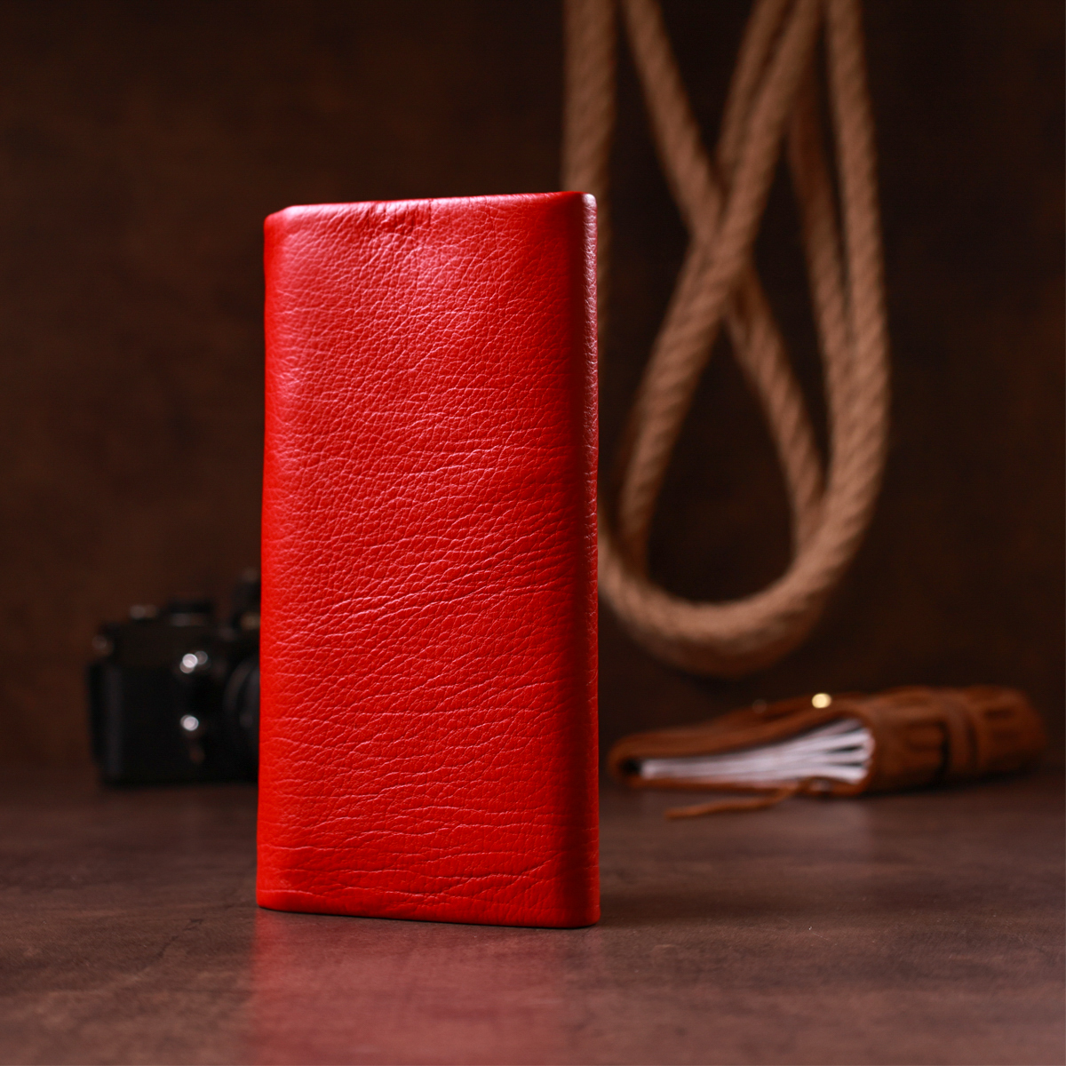 Кошелек женский кожаный St Leather 19256 красный фото8
