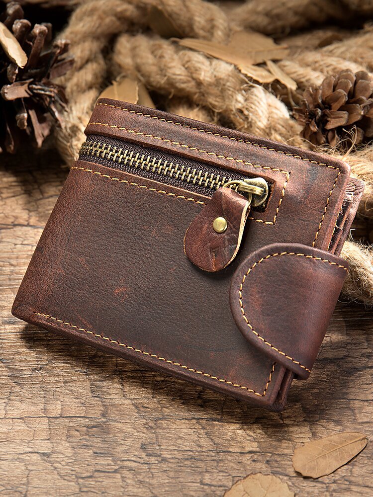 Кошелек мужкой кожаный Vintage 19297 коричневый фото13