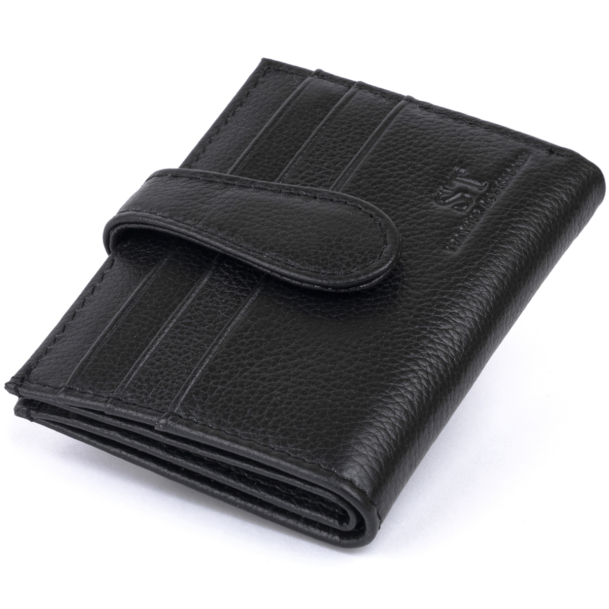 Кошелек кожаный St Leather 19315 черный фото4