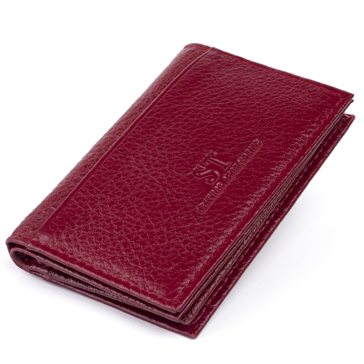 Кошелек женский кожаный St Leather 19322 бордовый фото5