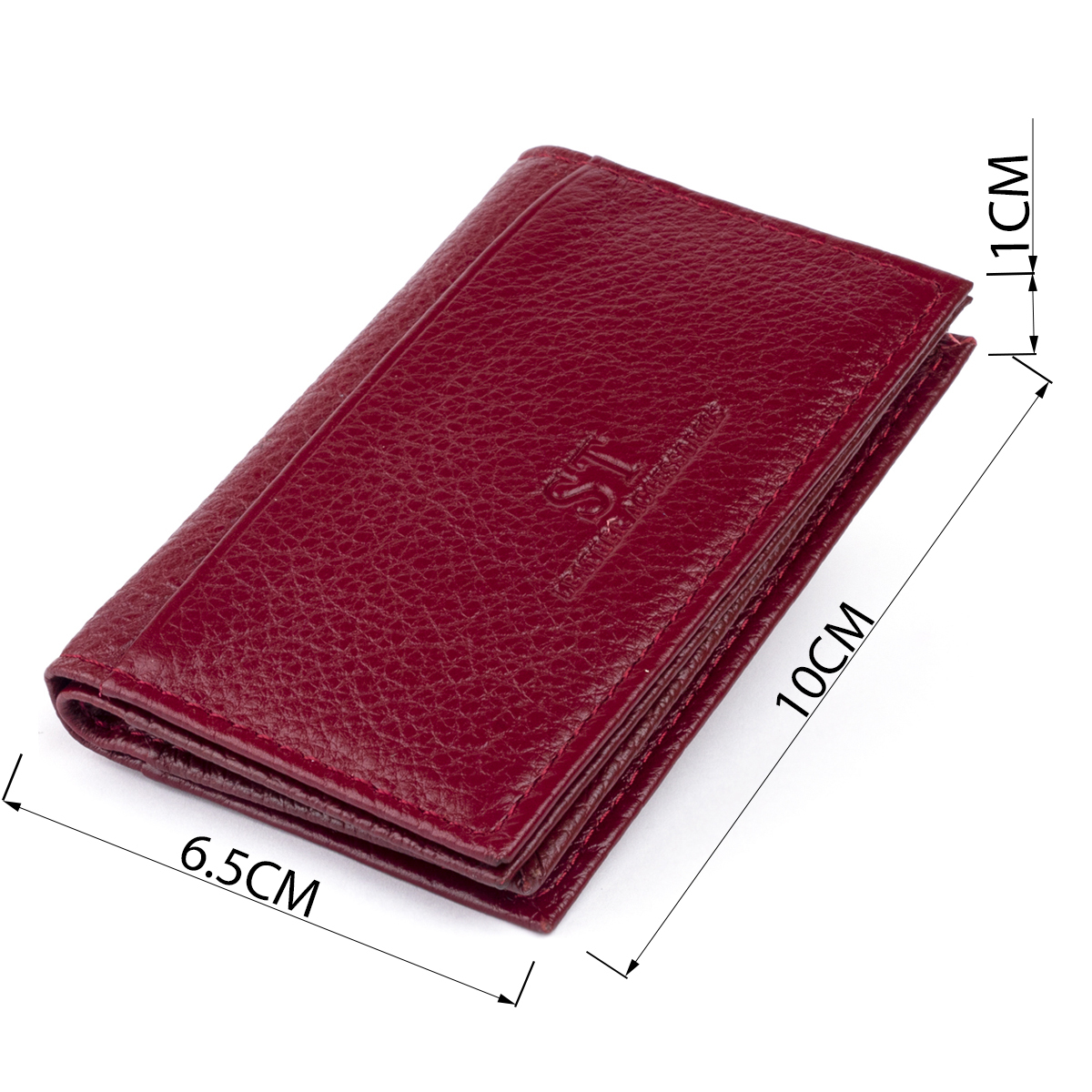 Кошелек женский кожаный St Leather 19322 бордовый фото8
