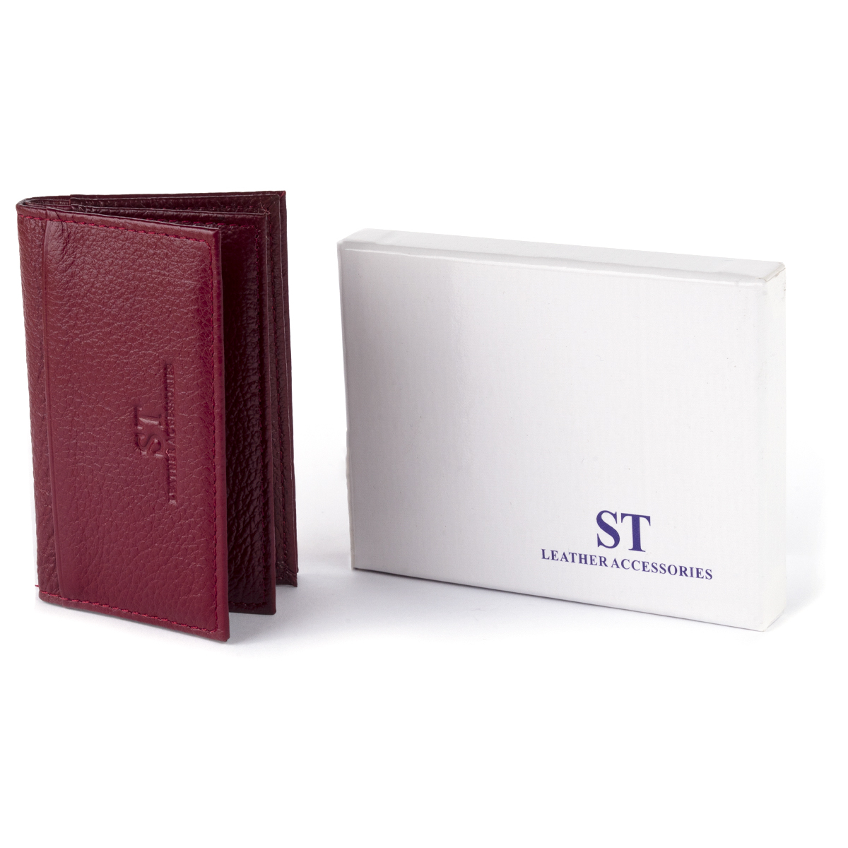 Кошелек женский кожаный St Leather 19322 бордовый фото13