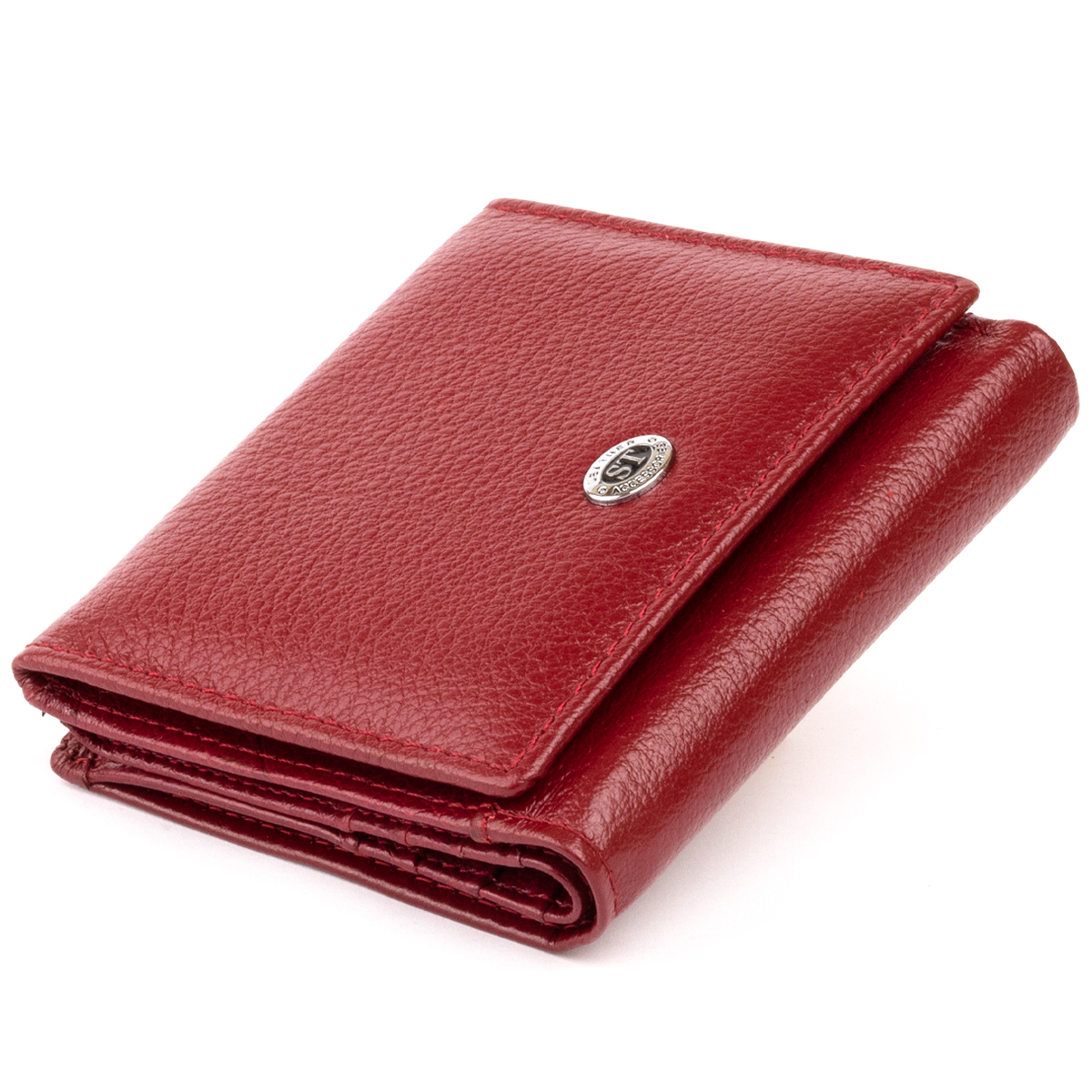 Кошелек женский кожаный St Leather 19353 бордовый фото4