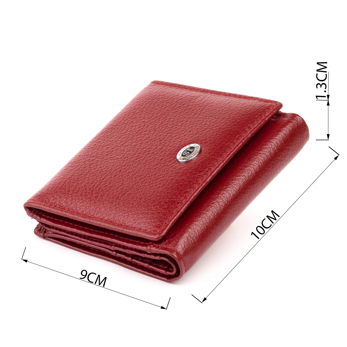 Кошелек женский кожаный St Leather 19353 бордовый фото7