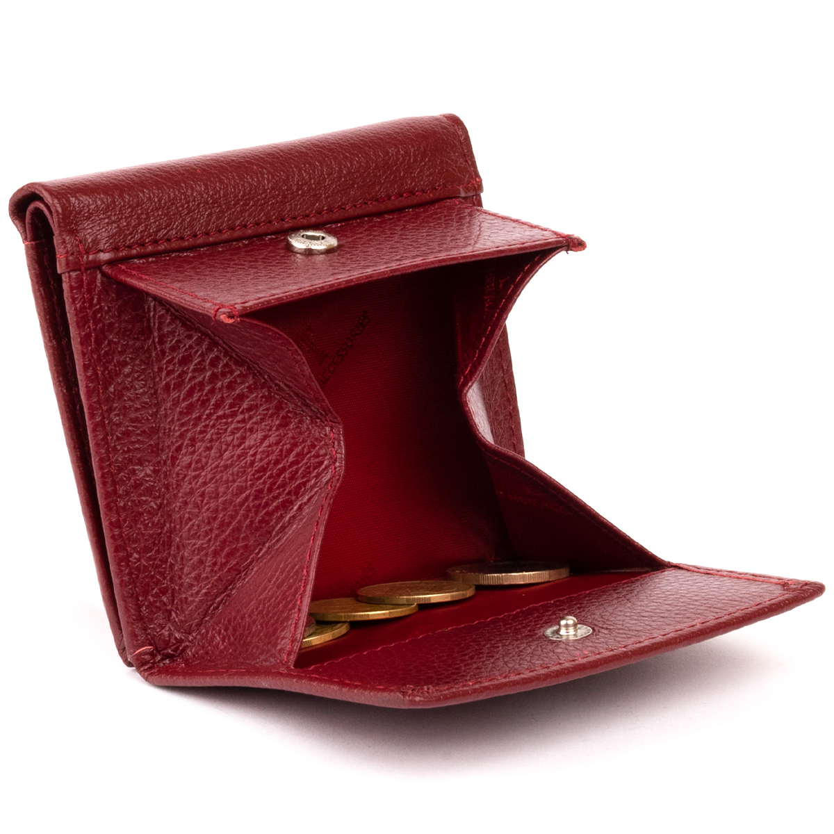 Кошелек женский кожаный St Leather 19353 бордовый фото9