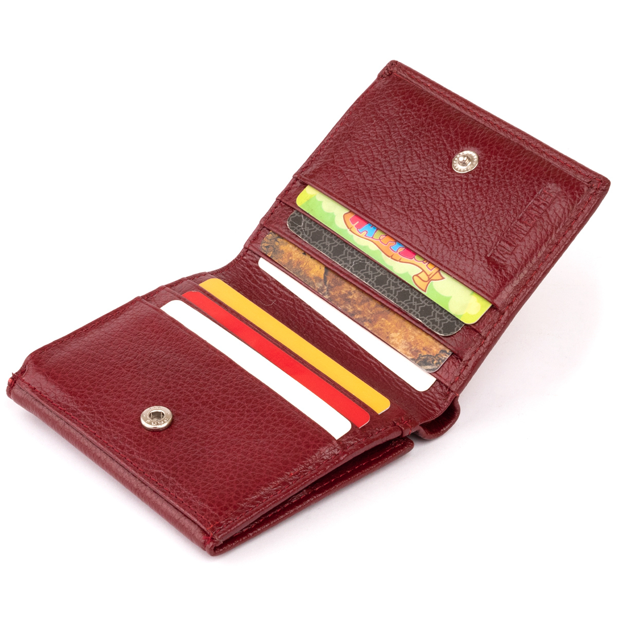 Кошелек женский кожаный St Leather 19353 бордовый фото10