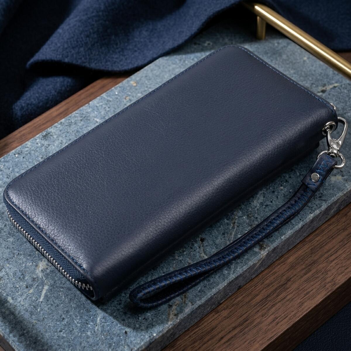 Кошелек женский кожаный St Leather 11310 синий фото4