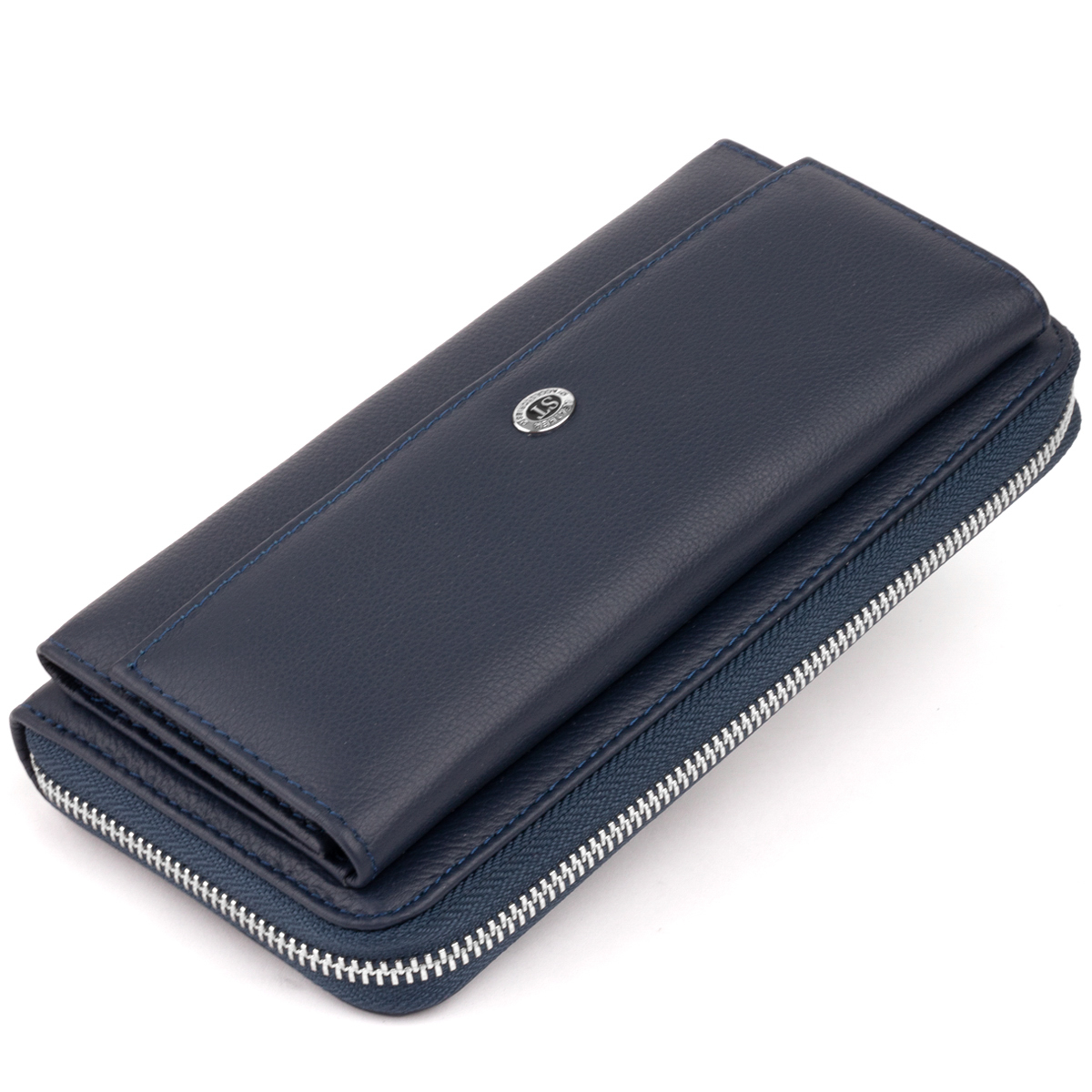 Кошелек женский кожаный St Leather 11310 синий фото5