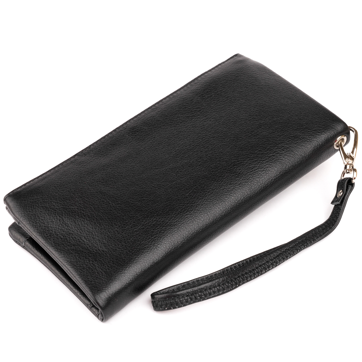 Кошелек кожаный St Leather 11320 черный фото2