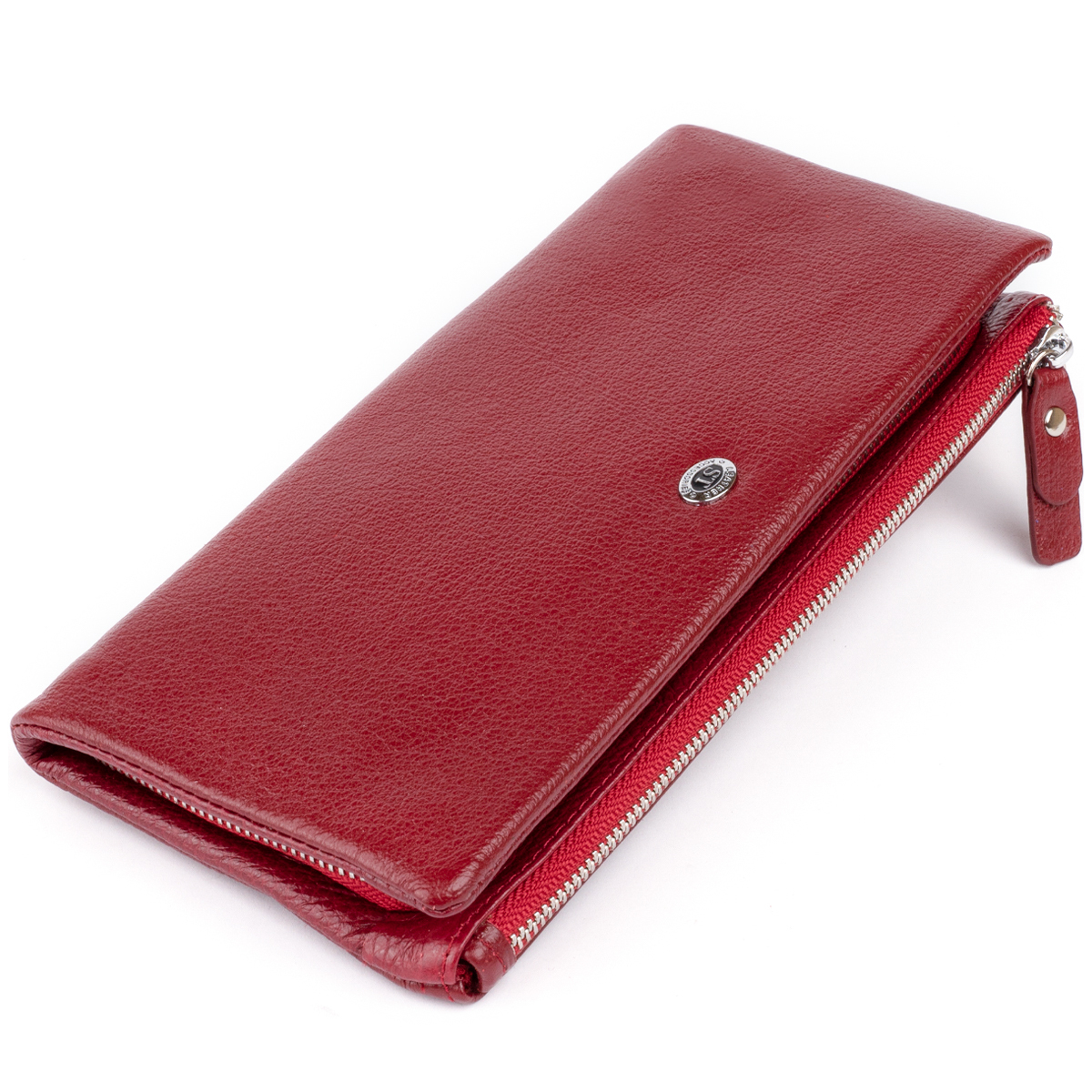 Кошелек женский кожаный St Leather 11321 бордовый фото5