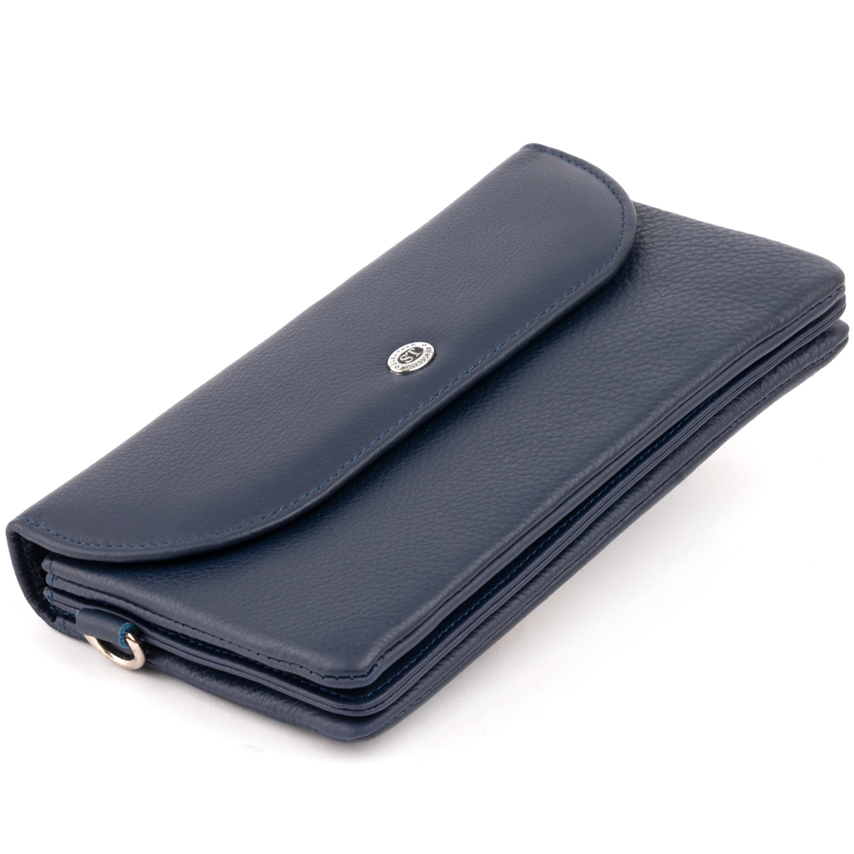 Кошелек женский кожаный St Leather 11325 синий фото5