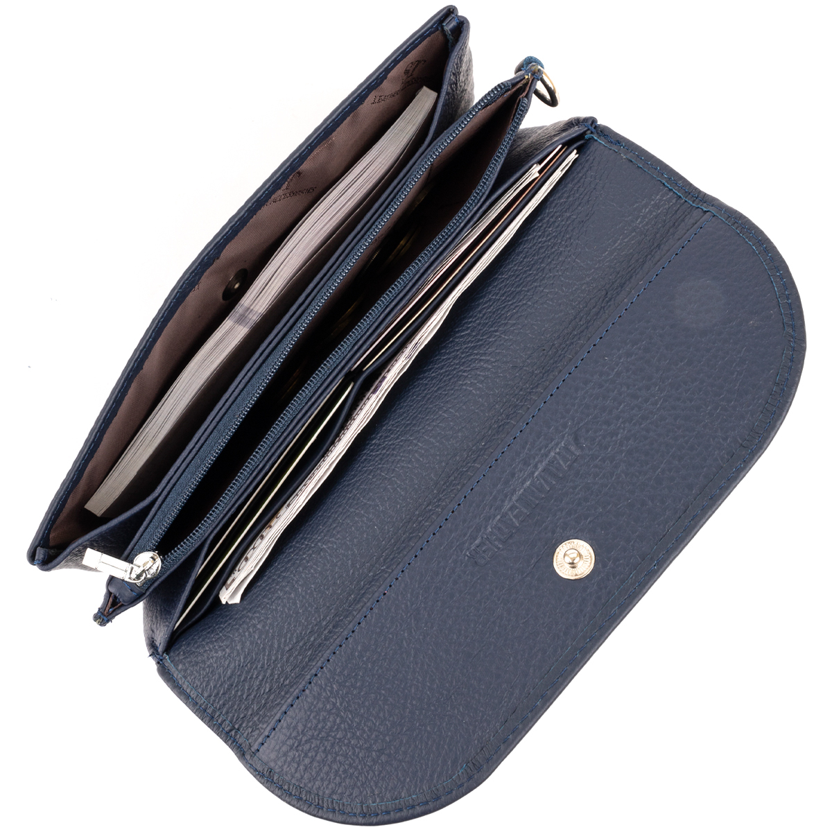Кошелек женский кожаный St Leather 11325 синий фото9