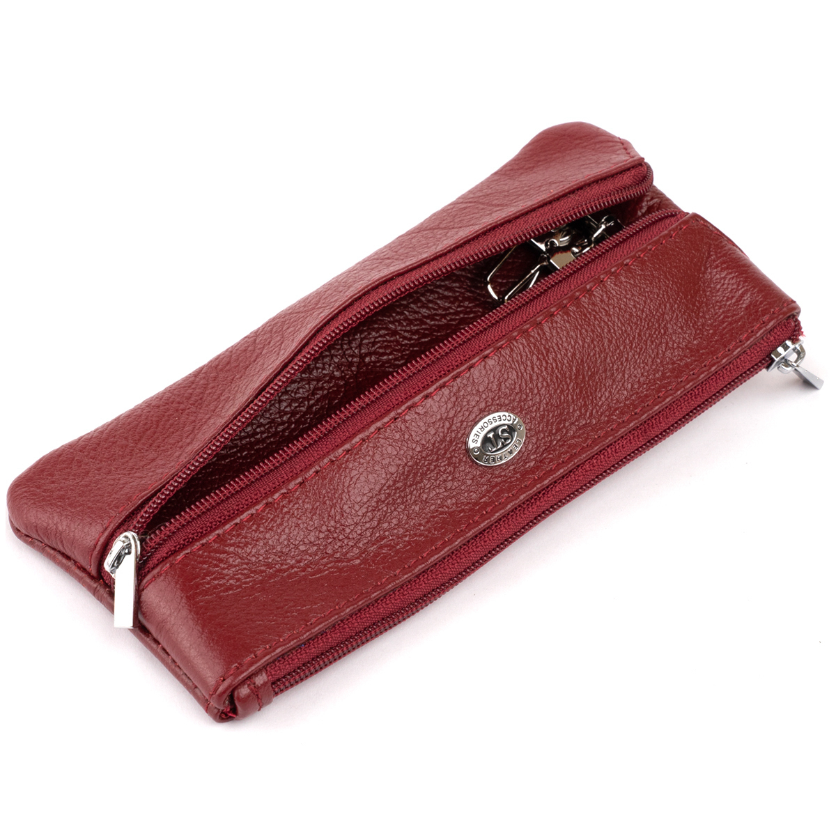 Гаманець жіночий шкіряний St Leather 19371 бордовий фото6