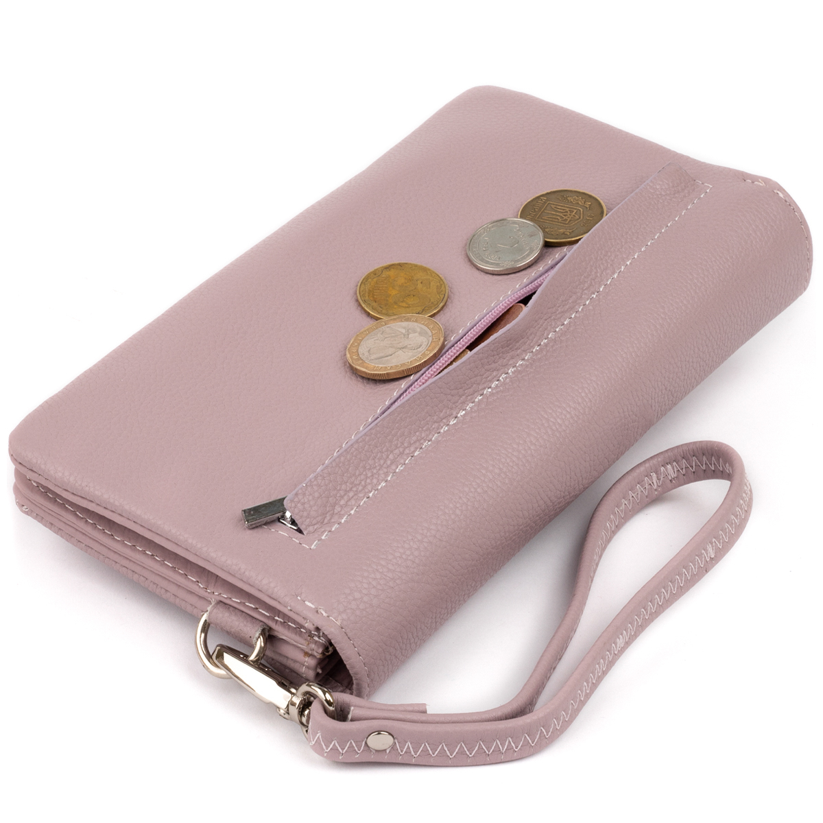 Кошелек женский кожаный St Leather 11330 розовый фото10