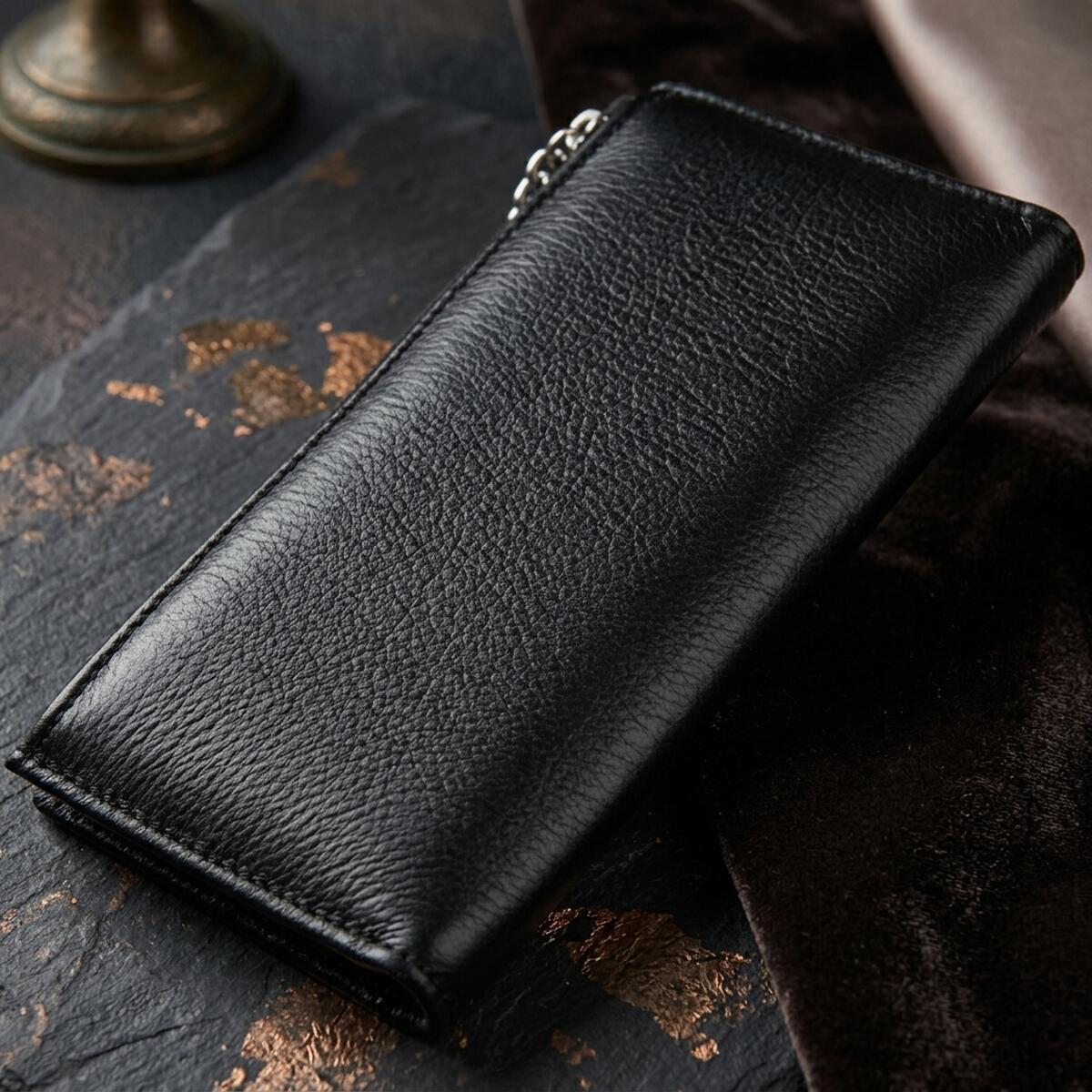 Гаманець жіночий шкіряний St Leather 11517 чорний фото4