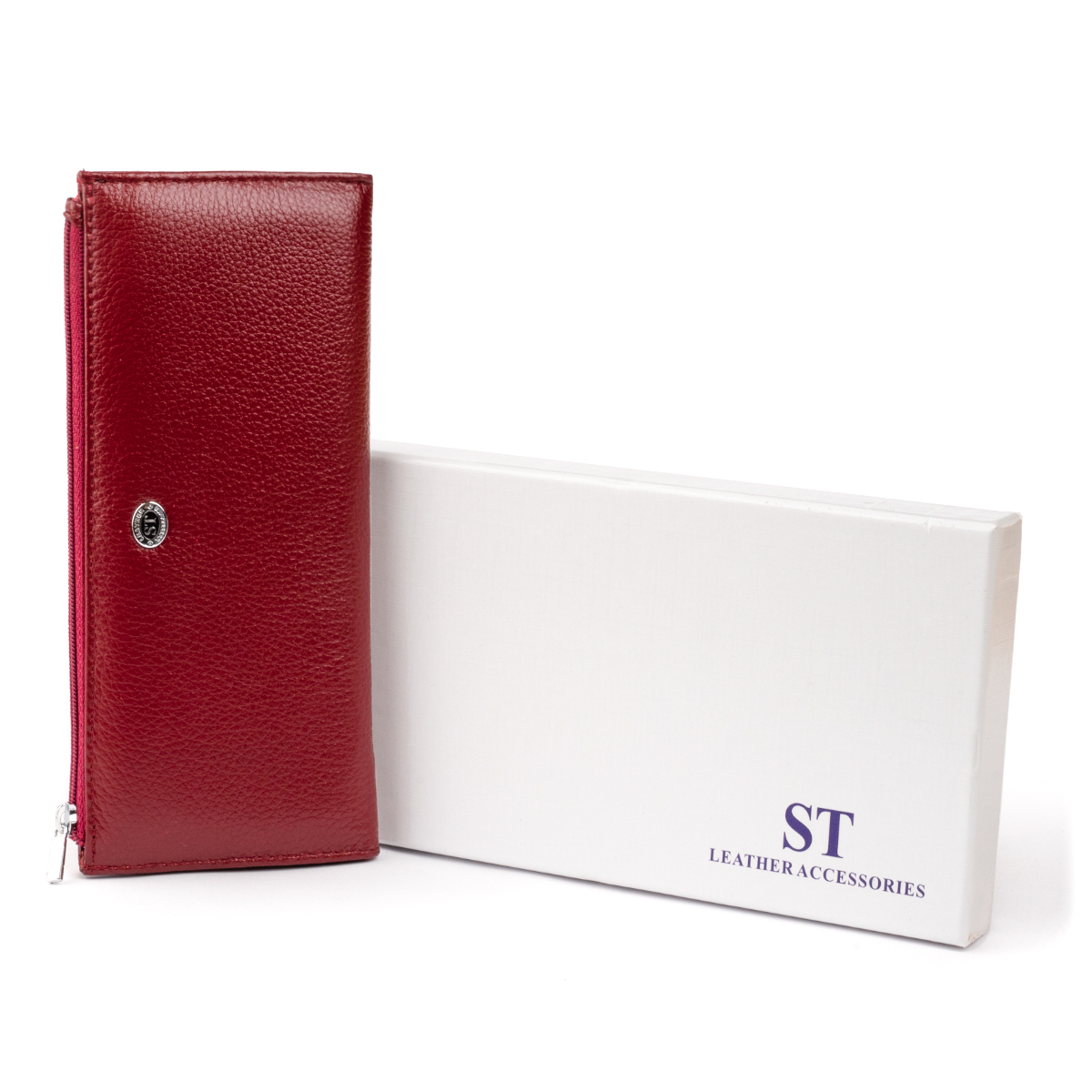 Кошелек женский кожаный St Leather 14295 бордовый фото12