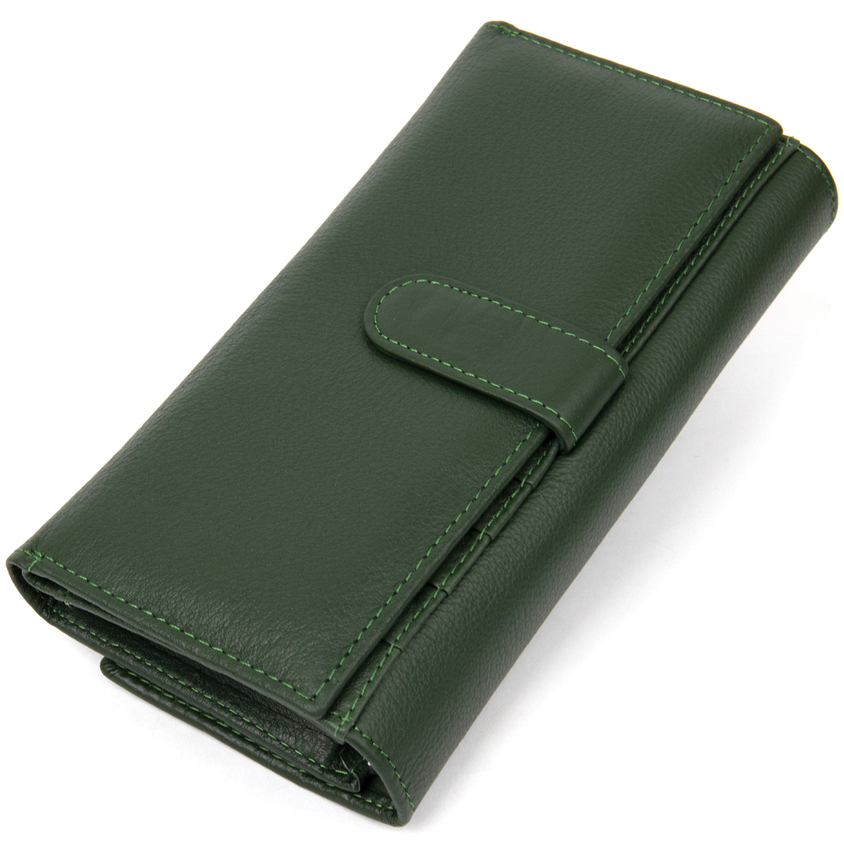 Кошелек женский кожаный St Leather 11546 зеленый фото2