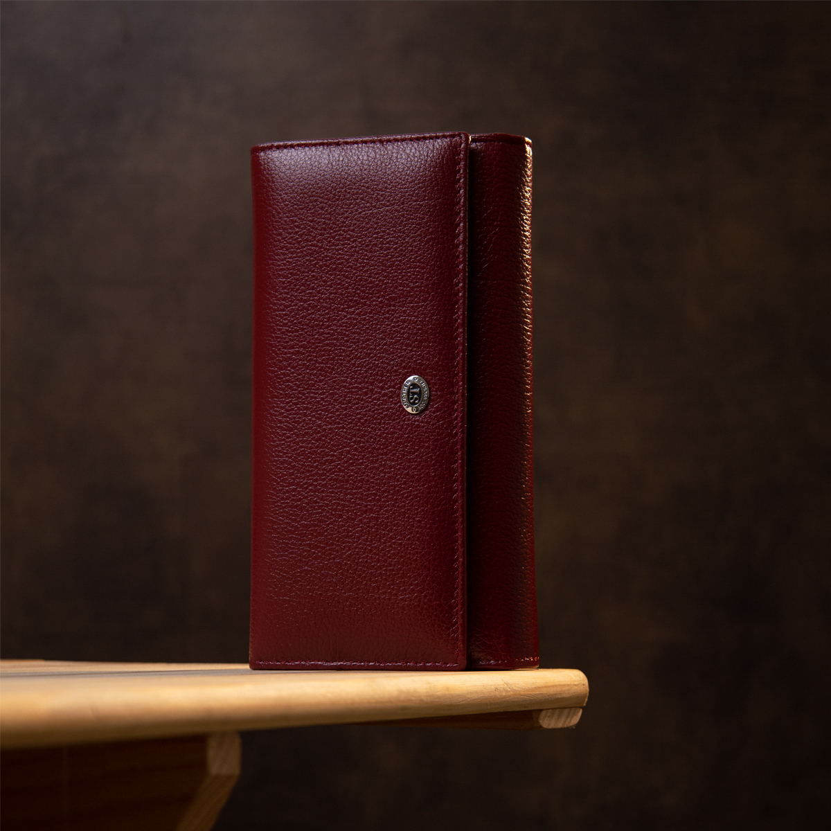 Кошелек женский кожаный St Leather 11549 темно-красный фото13
