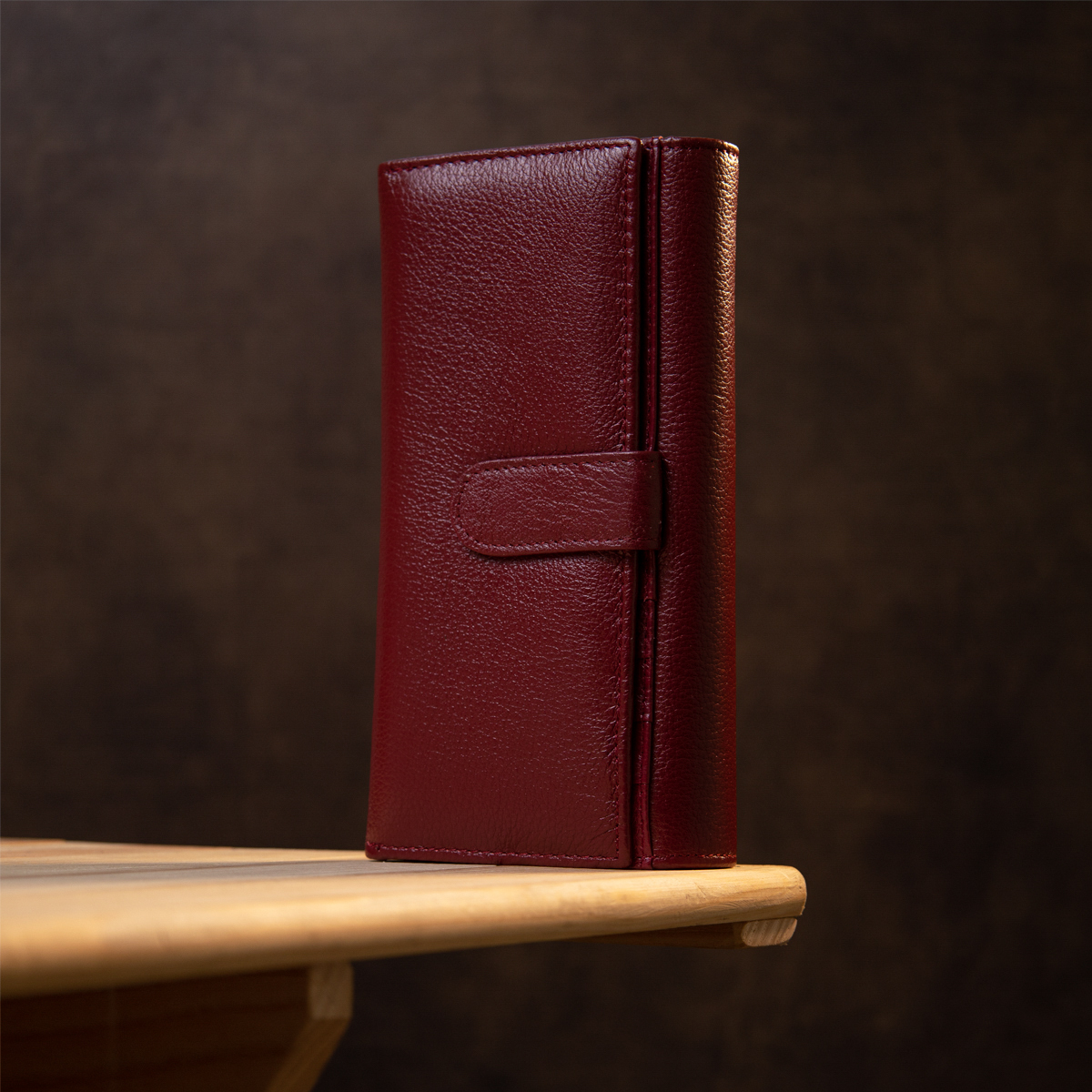Кошелек женский кожаный St Leather 11549 темно-красный фото14