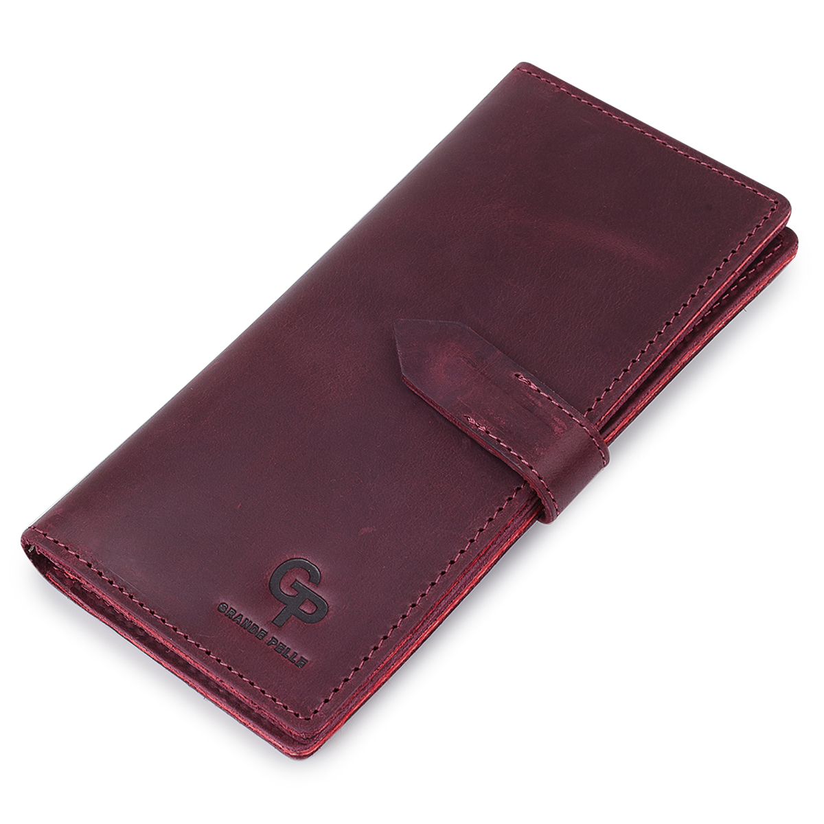 Кошелек женский кожаный Grande Pelle 16504 бордовый фото5