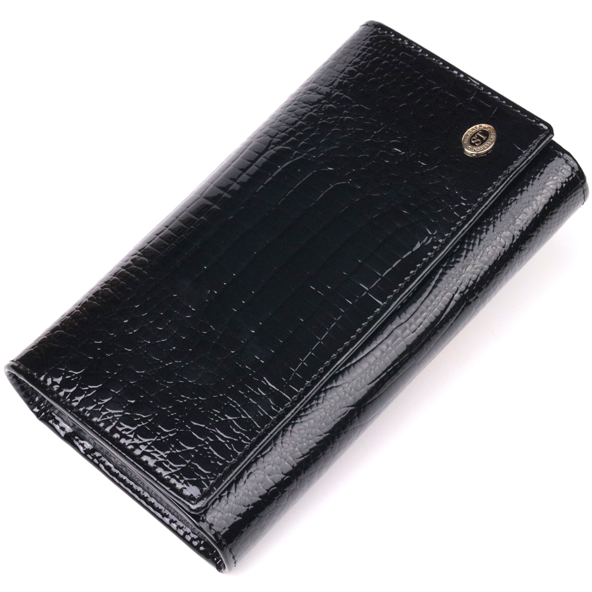 Кошелек женский кожаный St Leather 21380 черный фото5