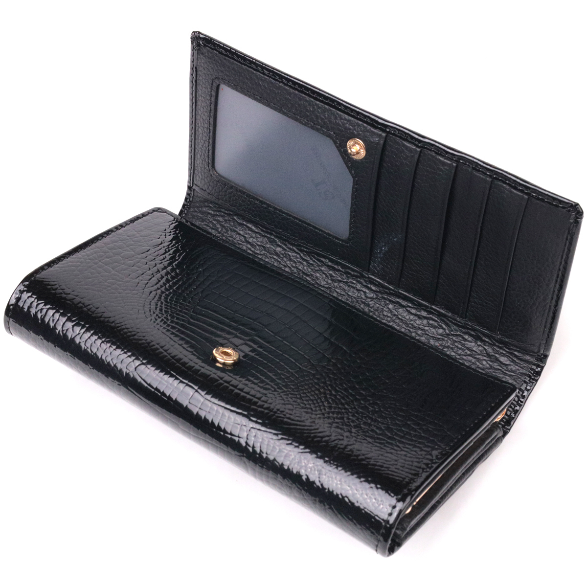 Кошелек женский кожаный St Leather 21380 черный фото9