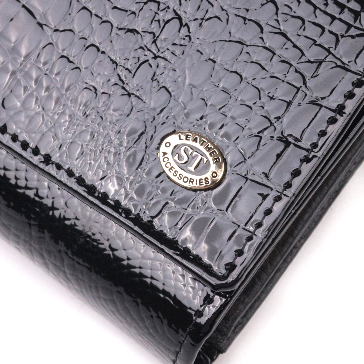 Кошелек женский кожаный St Leather 21380 черный фото12