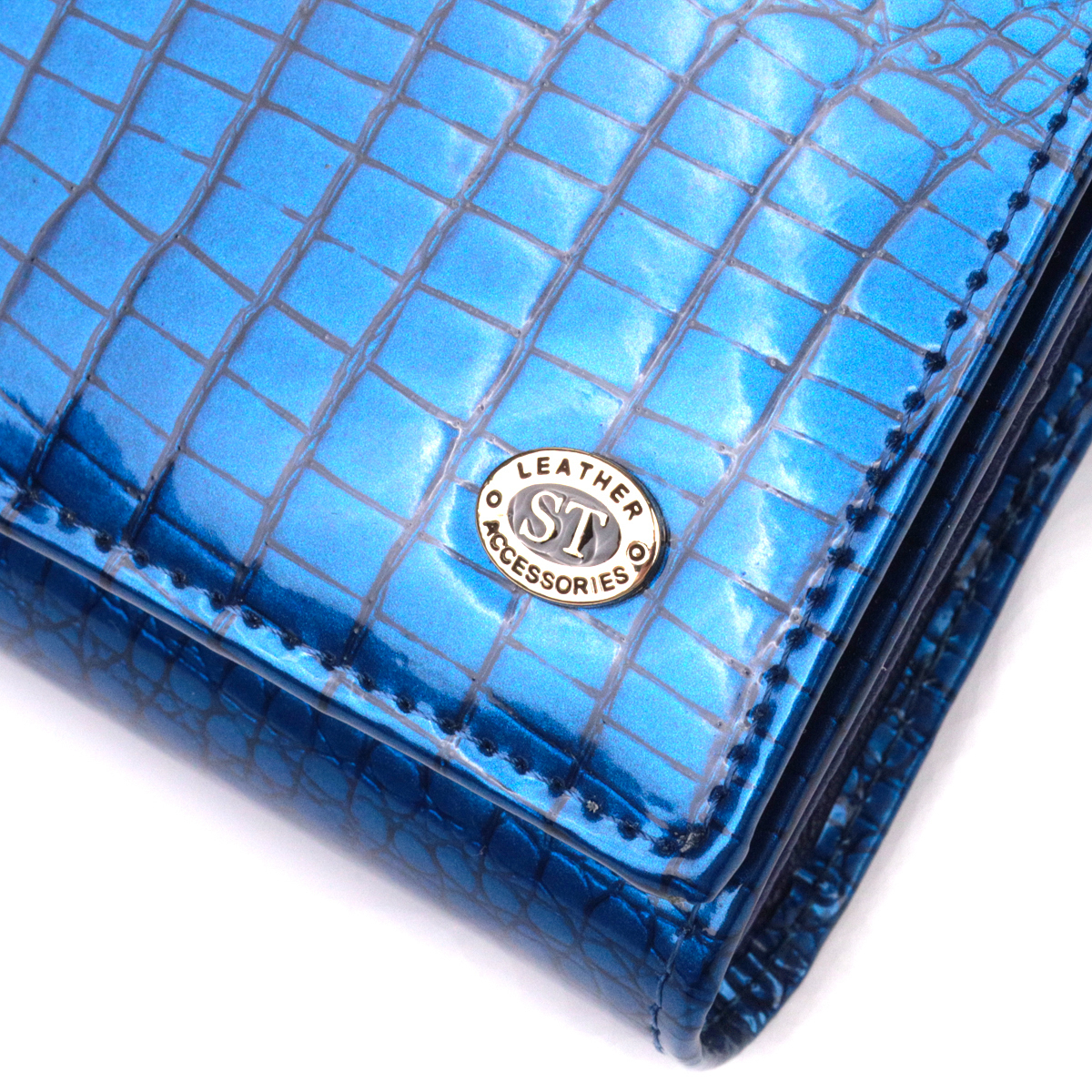 Кошелек женский кожаный St Leather 21381 синий фото6