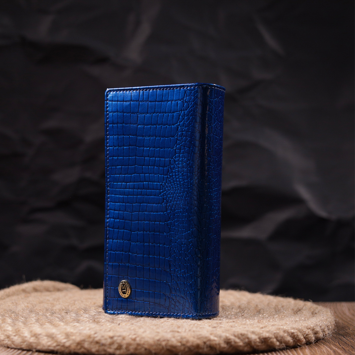 Кошелек женский кожаный St Leather 21381 синий фото9