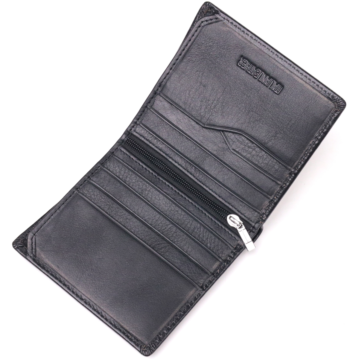 Кошелек мужкой кожаный St Leather 21403 черный фото5