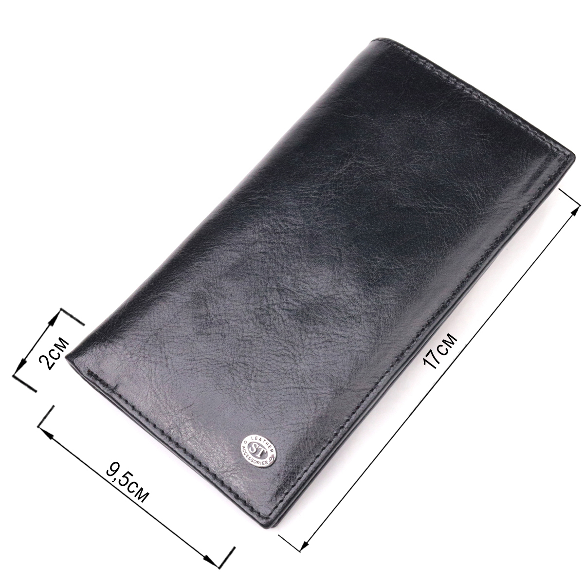 Гаманець чоловічий шкіряний St Leather 21404 чорний фото7