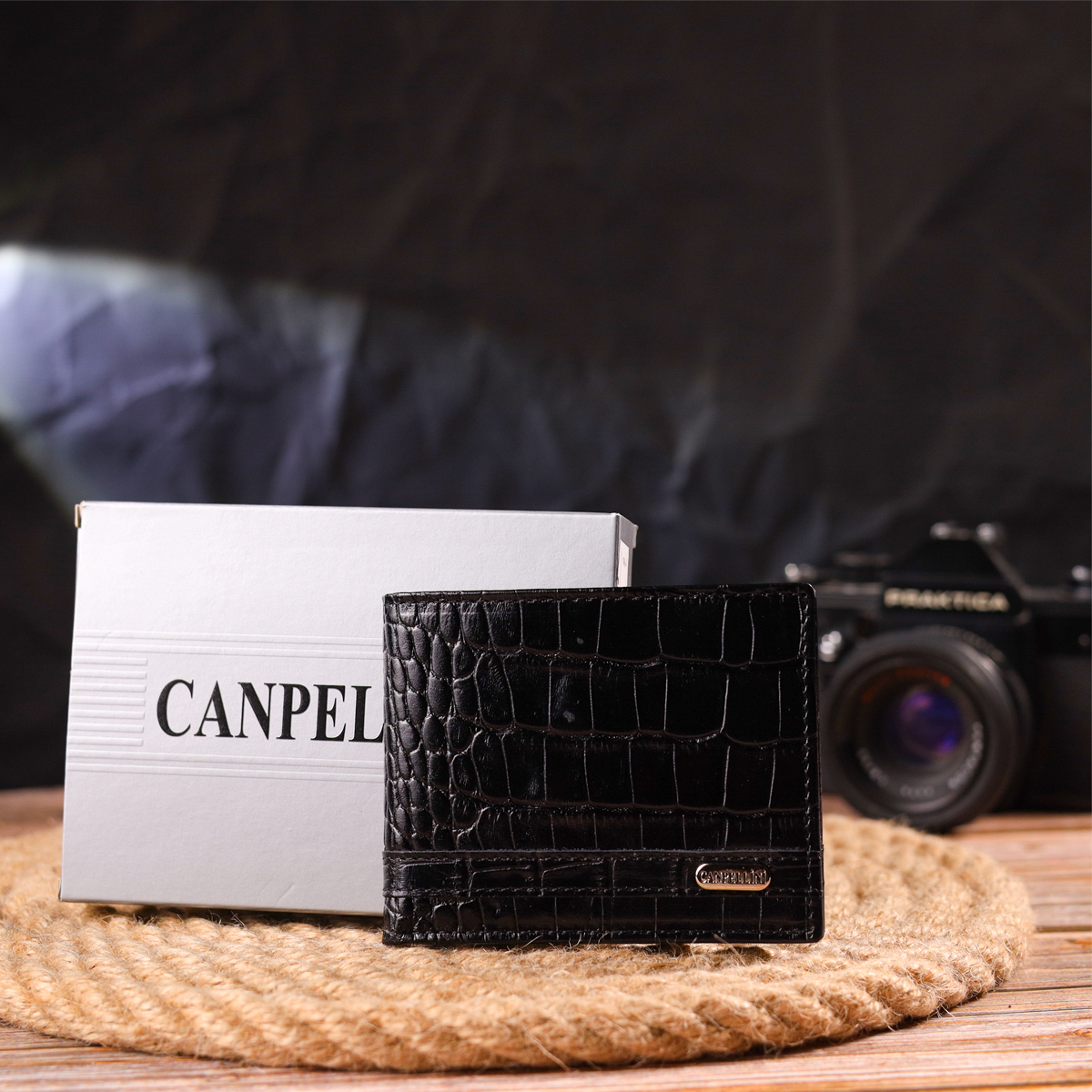 Гаманець чоловічий шкіряний Canpellini 21606 чорний фото13