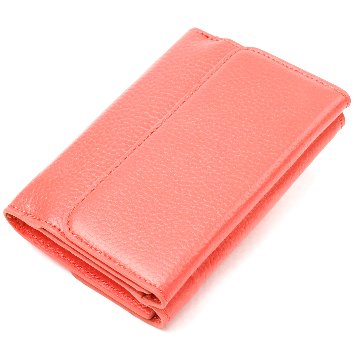 Кошелек женский кожаный Canpellini 21654 коралловый фото2