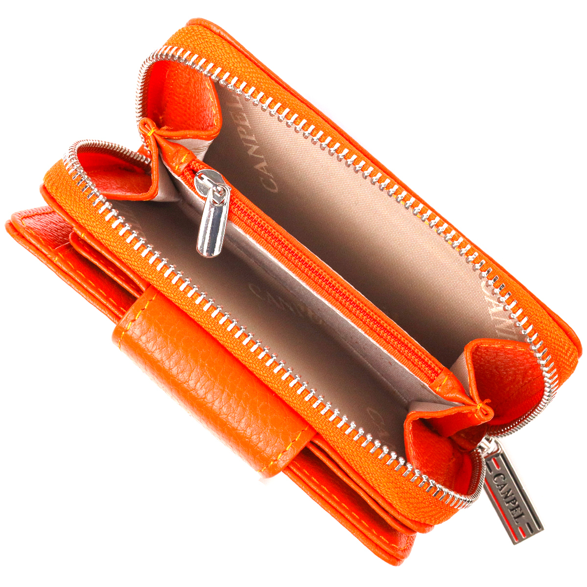 Кошелек женский кожаный Canpellini 21659 оранжевый фото12