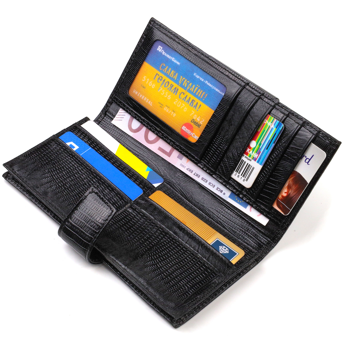 Кошелек мужкой кожаный Canpellini 21981 черный фото6